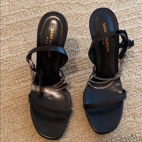 Saint Laurent Shoes - Saint Laurent Chain Heels